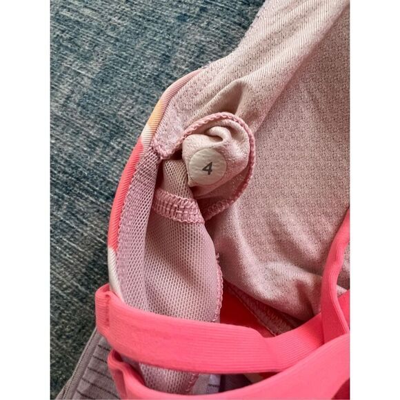 Lululemon Wild Tank Heathered Pretty Purple Bleacher Stripe White Iris Flower 4 - Picture 3 of 7